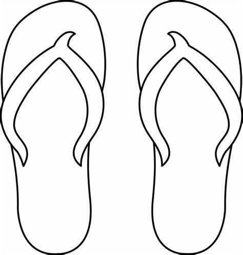flip flop coloring pages  printable printable templates