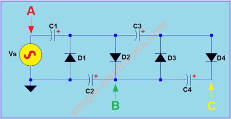 voltage multiplier circuit simple electronics