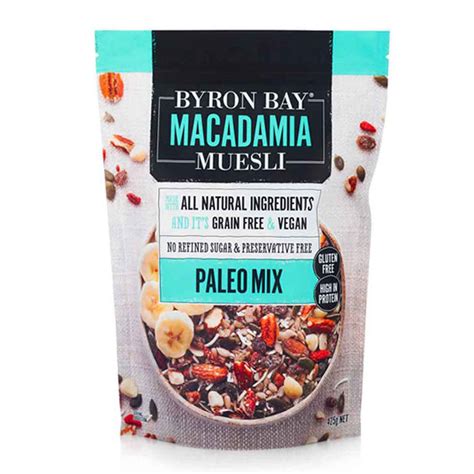 byron bay macadamia muesli paleo mix kg love  health australia