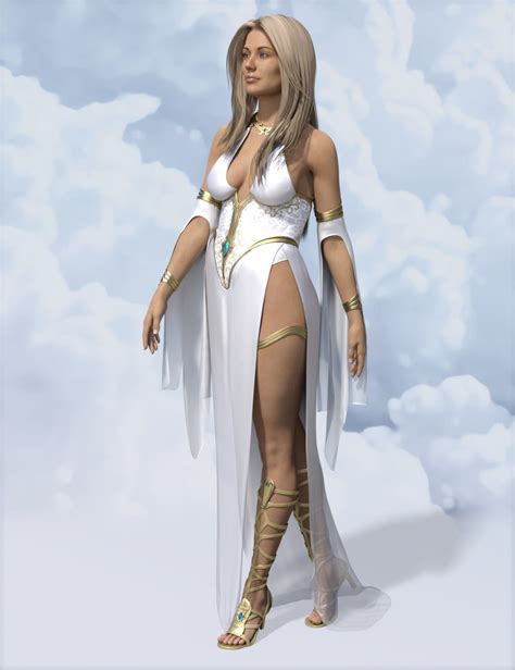 dforce ethereal goddess outfit for genesis 8 female s daz 3d