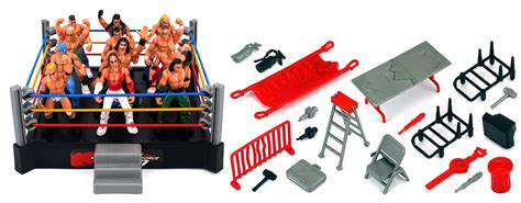 vt mini nonstop action wrestling toy figure play set  ring  toy