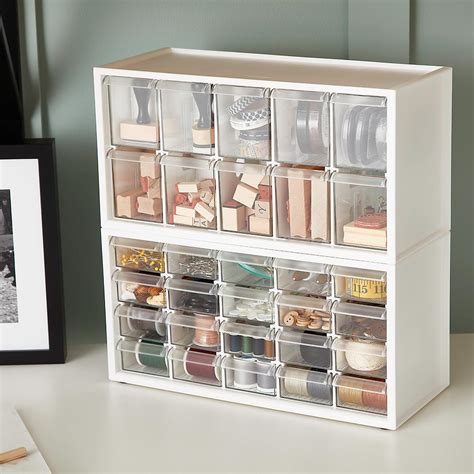 stackable craft organizer drawers the container store
