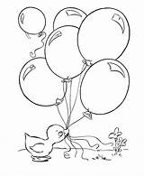 Coloring Pages Duck Easter Balloons Balloon Ducks Sheets Baby Drawing Color Printable Ballonnen Activity Kids Disney Board Step Sheet Donald sketch template