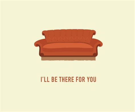 Friends Tv Show Card Central Perk Couch By Classycardscreative
