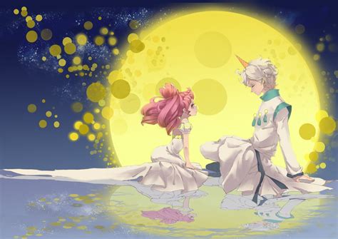 Sailor Moon Anime Series Pink Hair Moon Love Couple Dress