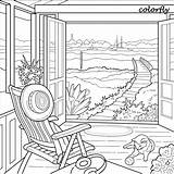 Scenery Coloring Beautiful Pages Colorfly Books Printable Color Sheets Choose Board Freebie Enjoy sketch template