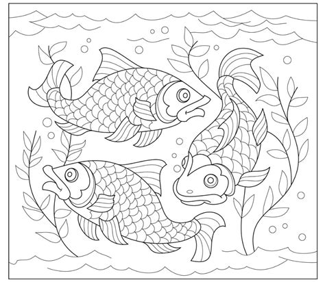 coloring page  fish home design ideas
