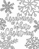 Coloring Christmas Pages Adult Printable Book Dreaming Im Print Only sketch template