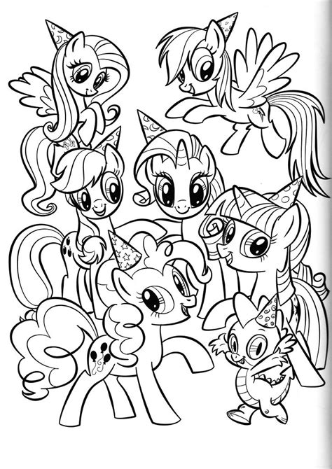 pony characters coloring pages myleeropjennings