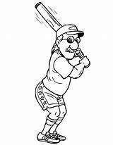 Coloring Baseball Batter Man Pages Old Cartoon Printable Bat A22e Cliparts Players Clipart Printactivities Kids Print Color Appear Printables Printed sketch template