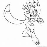 Digimon Printable Coloring4free sketch template