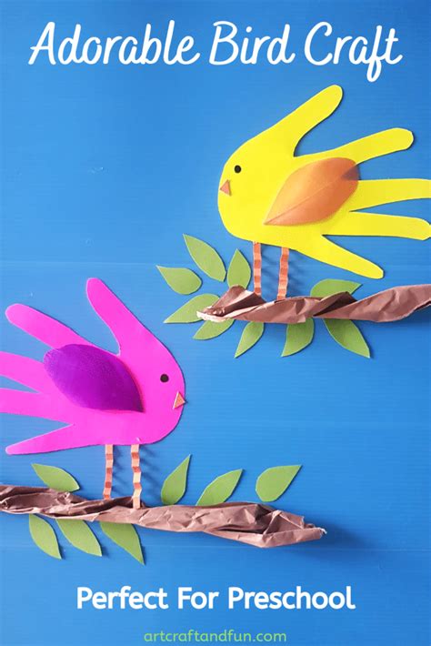 easy bird crafts  kids   ages