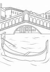 Italien Malvorlagen Venedig Sehenswürdigkeiten sketch template