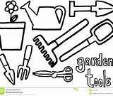 Gardening Coloring Garden Pages Tools Tool Color Rose Kids Printable Getcolorings Colouring sketch template