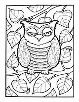 Coloring Pages Doodle Owl Let Sheets Books sketch template