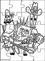 Spongebob Jigsaw Esponja Websincloud Colorir sketch template