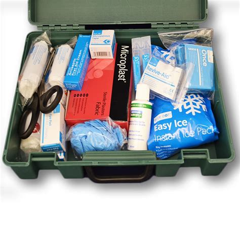 portable plastic  aid kit complete medichem