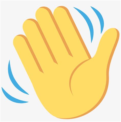 open waving hand emoji svg  transparent png  pngkey