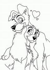 Coloring Disney Tramp Pages Lady Valentines Wedding Kids Printable Valentine Drawing Dog Print Bestcoloringpagesforkids Cute Cartoon Princess Para Ages Adults sketch template