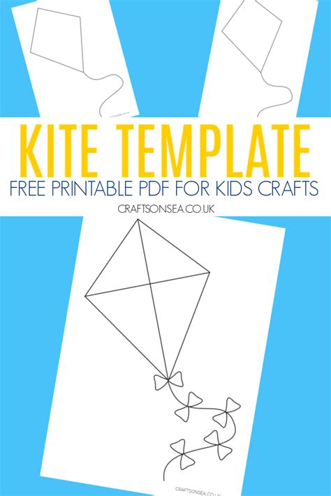kite template  printable  crafts  sea