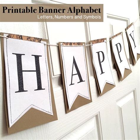 printable full alphabet  banners printable letter templates