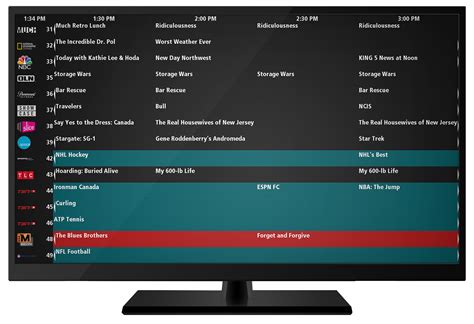 lineup  scrolling tv listings guide display systems international