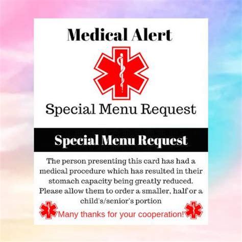 printable bariatric restaurant card