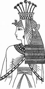 Egyptian Egipto Egipcio Colorir Egito Princesse Rysunki Kolorowanki Cleopatra Culturas Visitar Pharaoh Thinking sketch template