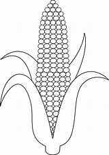 Corn Template Sheet Crafts Print Coloring Dots Pages Maize Clip Visit Good Plant Side sketch template