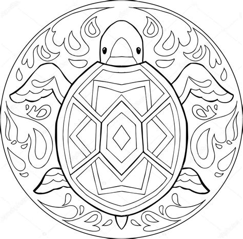 coloring pages turtle mandala zentangle turtle coloring page