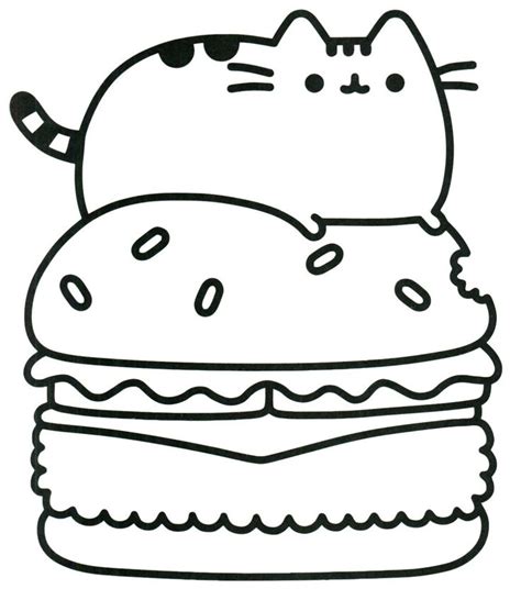inspired photo  pusheen cat coloring pages entitlementtrapcom