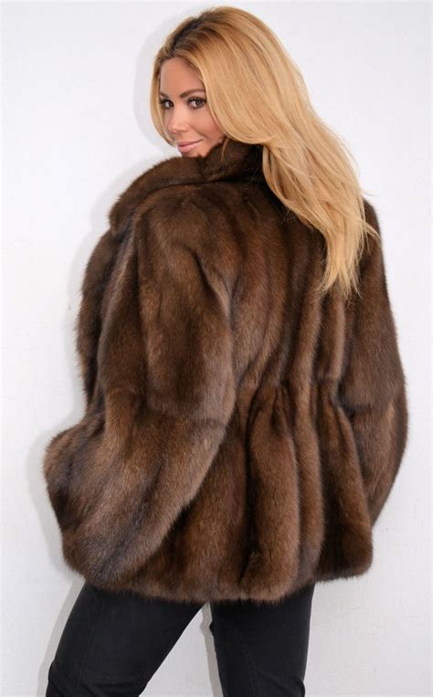 Details About Outlet Russian Sable Jacket Fur Zobel