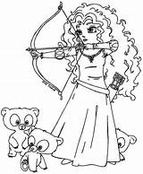 Merida Brave Coloring Pages Disney Princess Printable Kids Colouring Color Book Girls Brothers Print Little Getcolorings Bestcoloringpagesforkids Choose Board sketch template