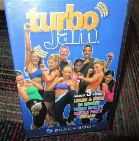 turbo jam  rockin workouts  disc dvd set beachbody sculpt cardio