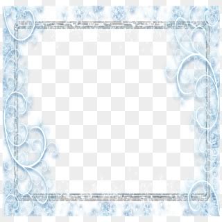 mq blue ice frame frames border borders motif hd png