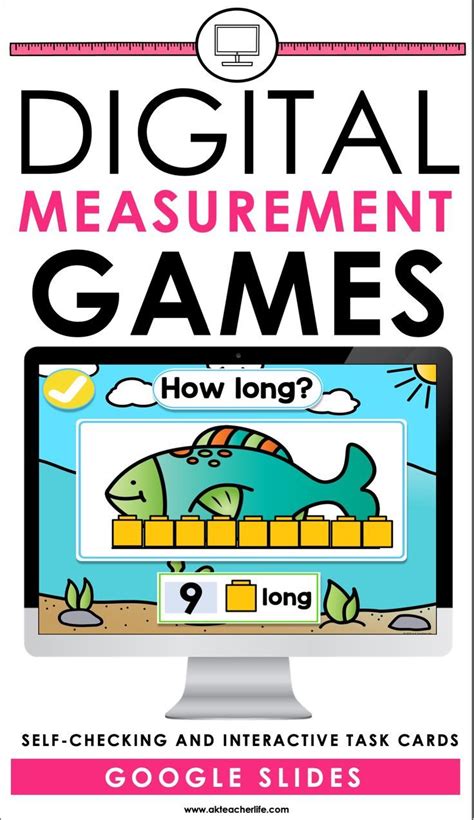 measurement google  distance learning math task cards