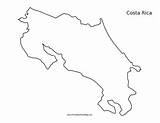 Costa Rica Map Outline Printable School Choose Board Useful sketch template