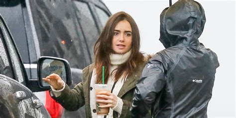 Lily Collins Arrives On The Set Of ‘extremely Wicked Shockingly Evil
