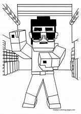 Minecraft Coloring Pages Skins Color Print Girl Style Gangnam Kids Sonic Mario Popular Creeper Maatjes Getdrawings Skeleton Coloringhome Book sketch template