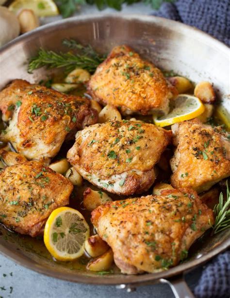 roasted lemon garlic herb chicken cooking classy