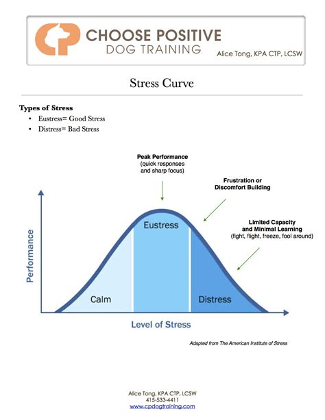 effects  eustress  distress  dog behavior  stress curve met
