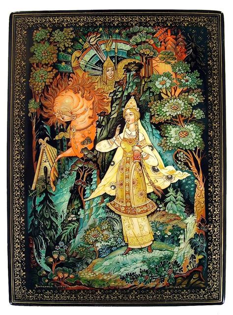 vasilisa the beautiful c 2006 from kholui by dmitriev russian lacquer boxes in 2019