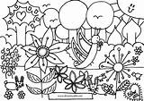Droomvallei Kleurplaat Kleurplaten Kleuren Vlinder Hundertwasser Volwassenen Tekenen Bloem Tijd Creatief Kinderen Veel Geschikt Erg Lezen Afkomstig sketch template