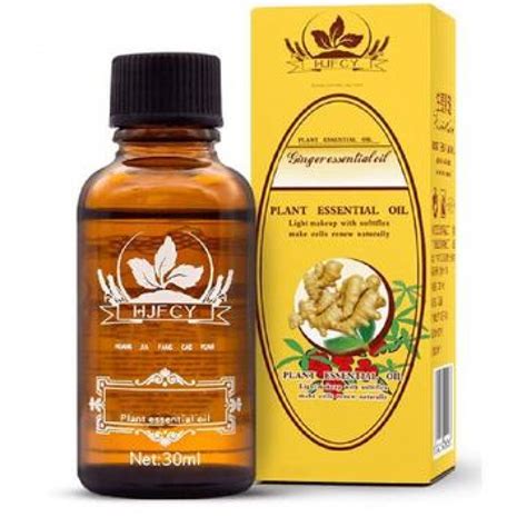 Ginger Oil Lymphatic Drain Massage Oil 30 Ml Bottle