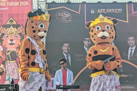 kpu kabupaten bogor tetapkan maskot pilkada  sepasang macan tutul