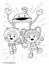 Coloring Pages Nickelodeon Print Umizoomi Team sketch template
