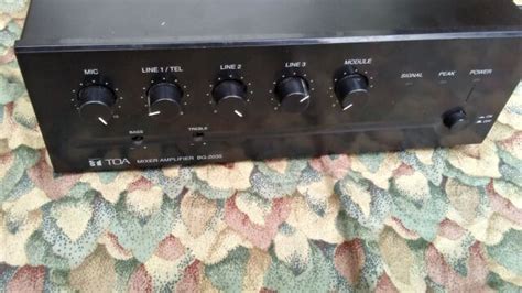 toa mixer amplifier bg  cu   watts black ebay