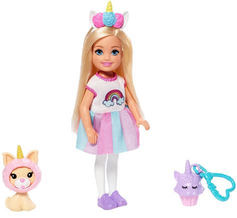 buy barbie club chelsea dress  doll  unicorn costume   doll
