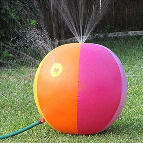 water play jet ball summer outdoor indoor garden inflatable pvc spray