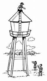 Water Combat Seventeen Marine Hand Watertower sketch template